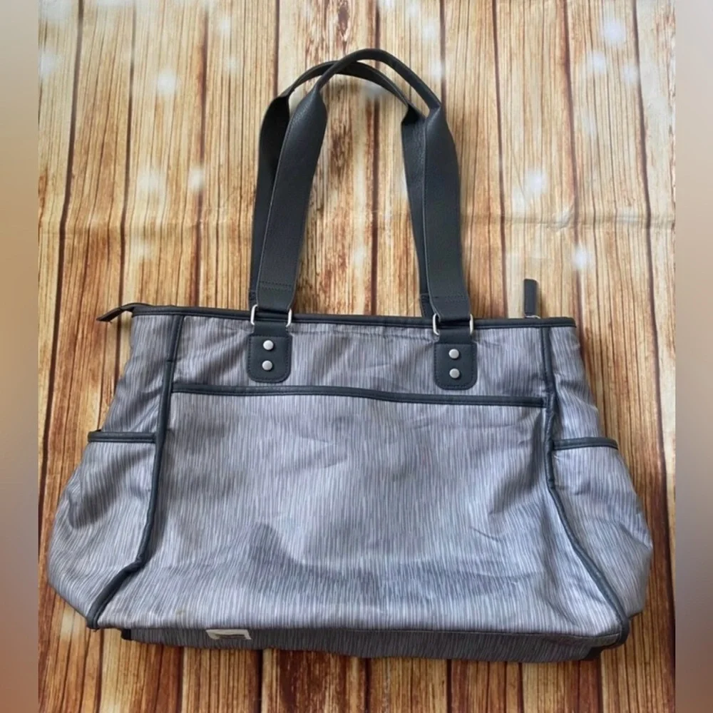 Carter’s Diaper Bag Tote Gray Large Multi-Pocket Baby Bag